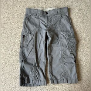 Lee Women's Gray Cargo Capris